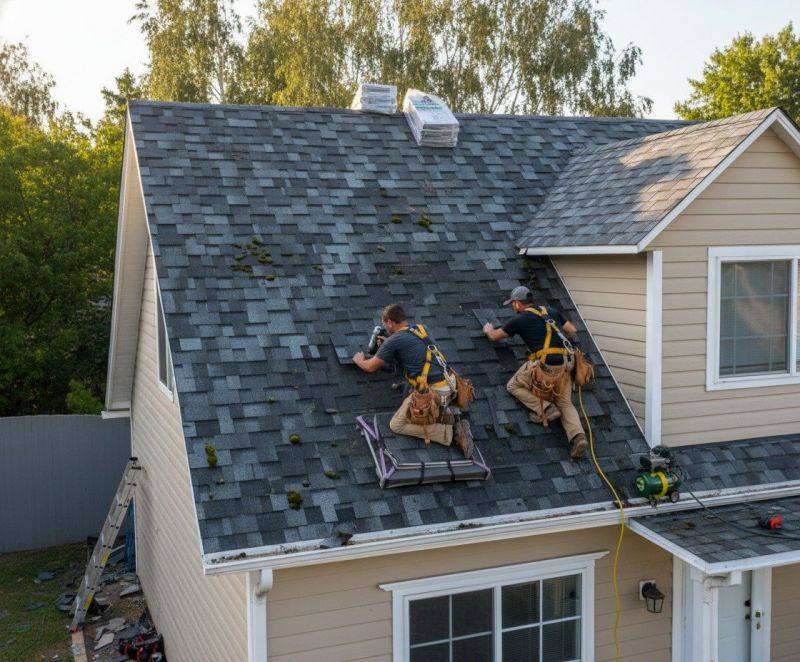 Our team working on Roofing Service projects in Denver, CO