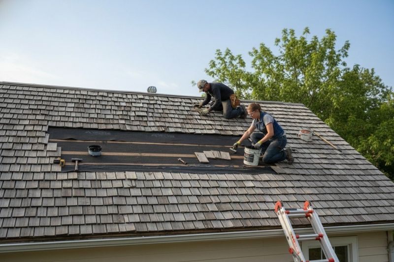 Cedar Shake Roof Repair in Evergreen, CO