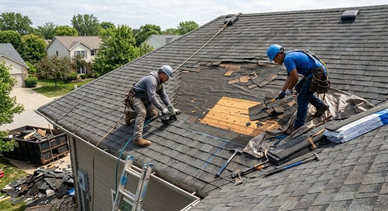 Damaged Roof Repair in Erie, CO