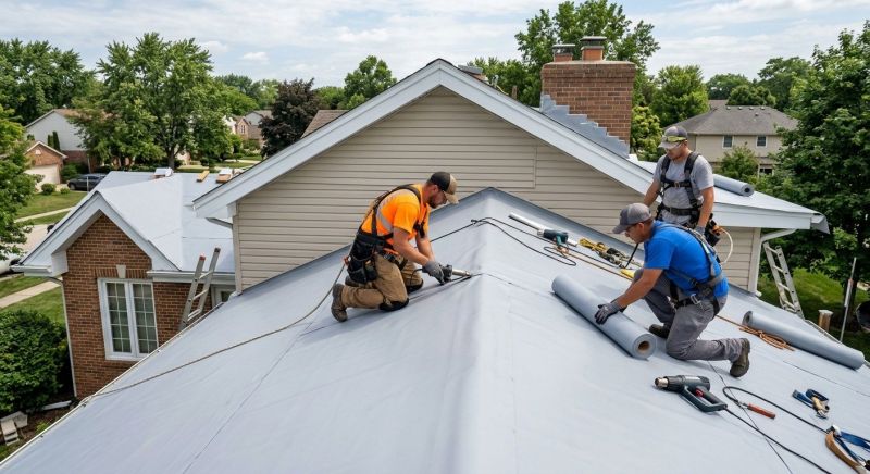 Single Ply Roof Installation in Lafayette, CO